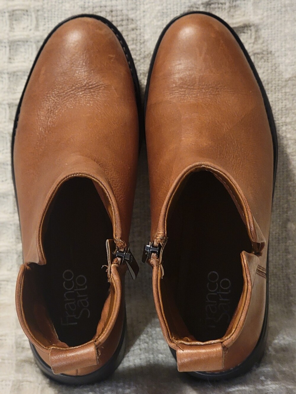 Franco Sarto Billie Leather Platform Lug Chunky Sole Boots